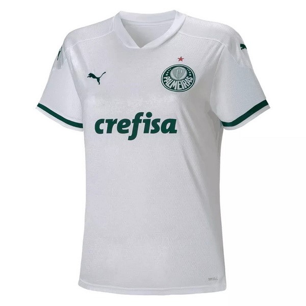 Tailandia Camiseta Palmeiras 2ª Kit Mujer 2020 2021 Blanco